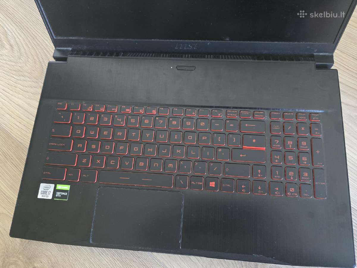 Msi Gf75 1660ti + 24ram - nuotraukos Nr. 3