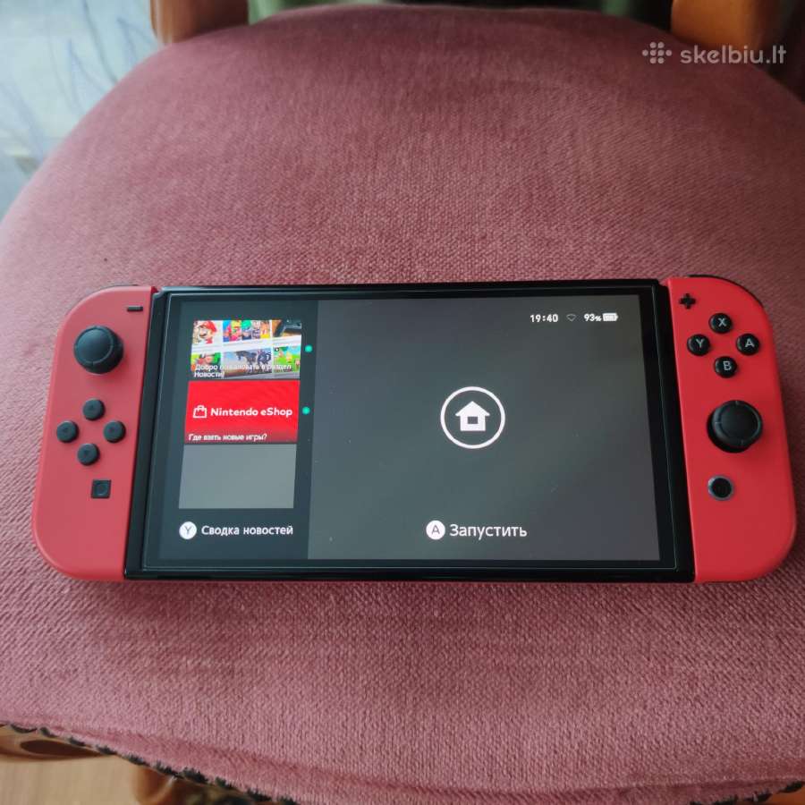 Nintendo Switch Oled Mario Red Edition+ Splatoon 2 - nuotraukos Nr. 3