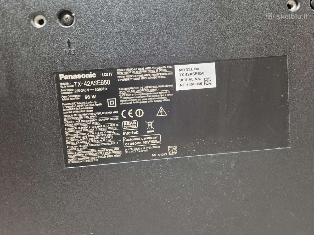 Naudotas LED Smart Fhd TV Panasonic 42"107cm Wi-fi - nuotraukos Nr. 12