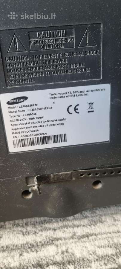 Naudotas Samsung TV - nuotraukos Nr. 2