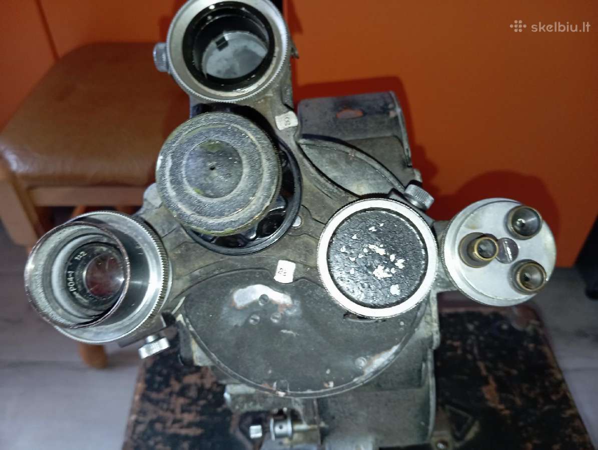1953 Sovietinė 35 mm kino kamera Ks-50b su dėže - nuotraukos Nr. 4