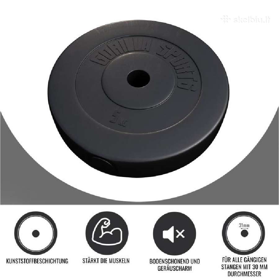 Svarmenys Gorilla Sports, 4x5 kg - nuotraukos Nr. 4