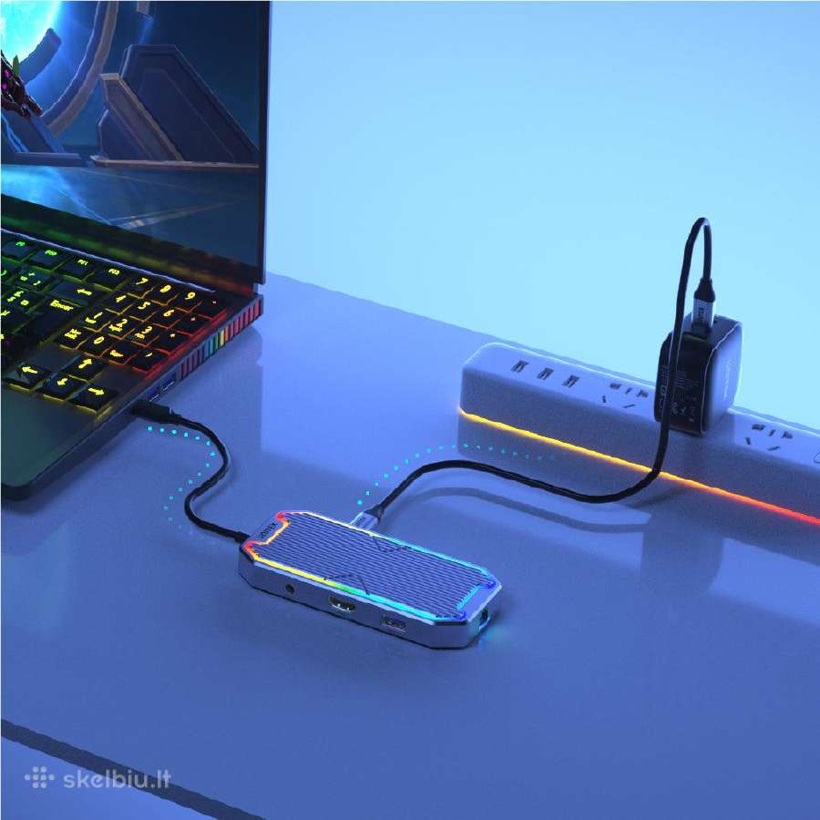Unitek Jungčių šakotuvas nešiojamam pc 7 viename - nuotraukos Nr. 8