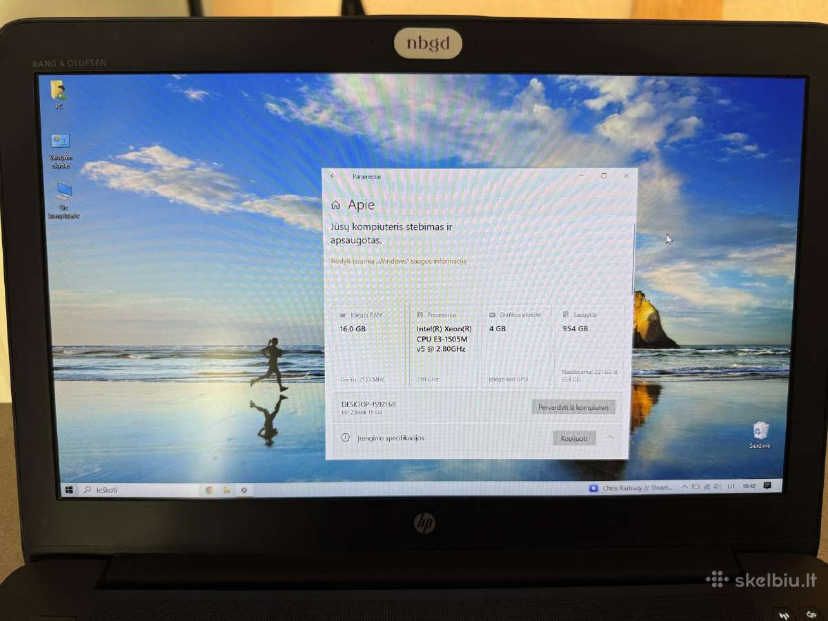 Hp zbook 15 G3 - nuotraukos Nr. 3