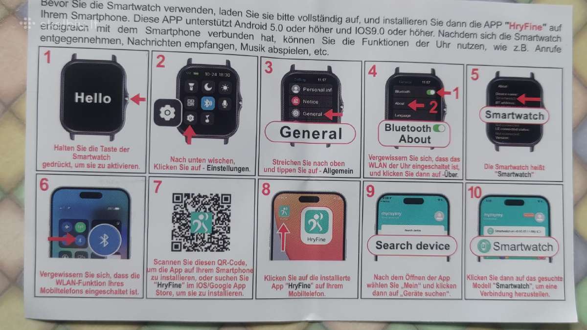Išmanusis laikrodis -smart watch Jin Miy - nuotraukos Nr. 3