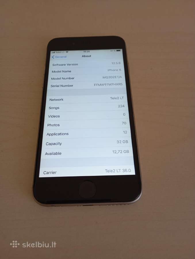 Apple iPhone 6 32gb - nuotraukos Nr. 2