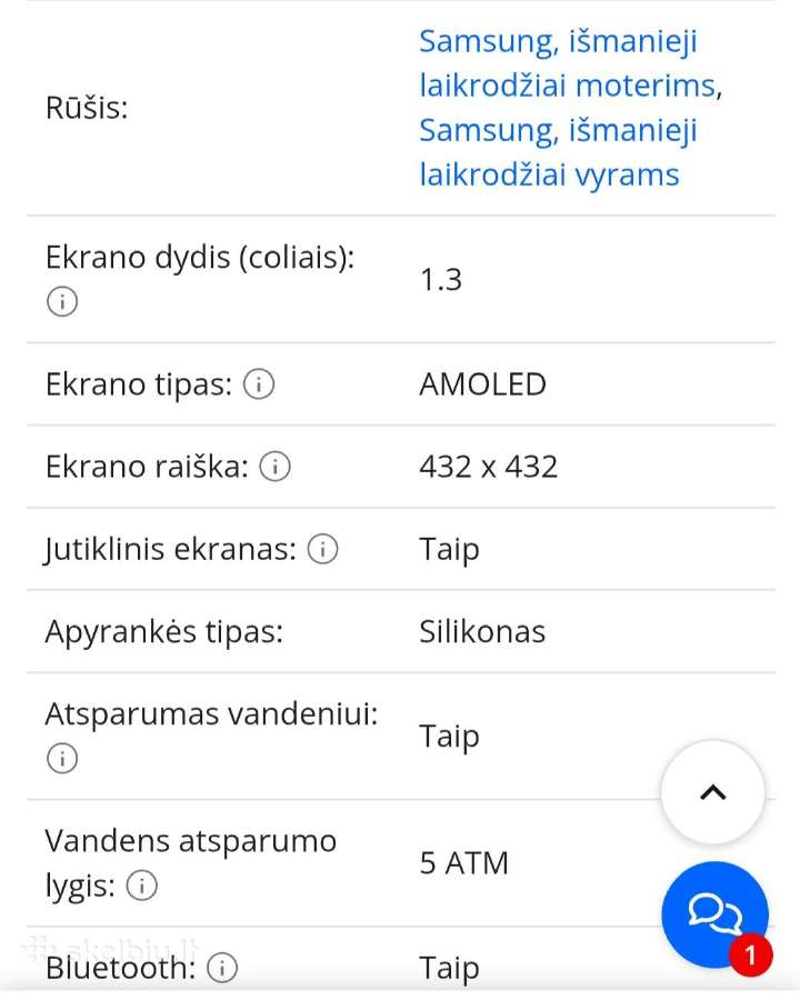 Išmanusis laikrodis samsung galaxy watch 6 - nuotraukos Nr. 3