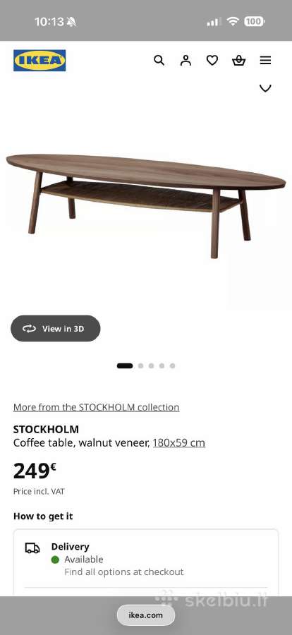 Kavos staliukas Stoholm iš Ikea – 90 € - nuotraukos Nr. 6
