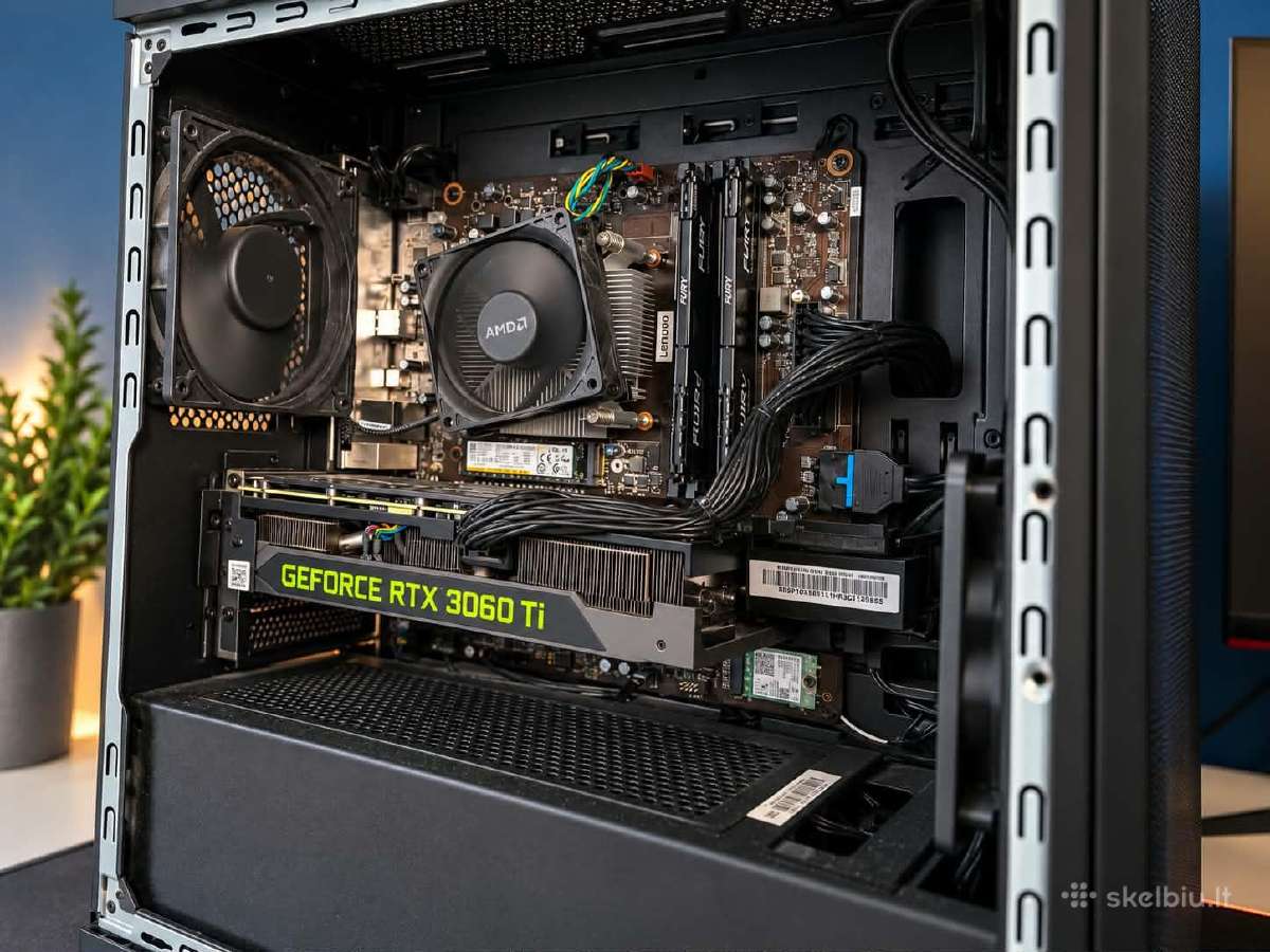 Stacionarus Lenovo 3060ti su Aoc monitoriumi - nuotraukos Nr. 2
