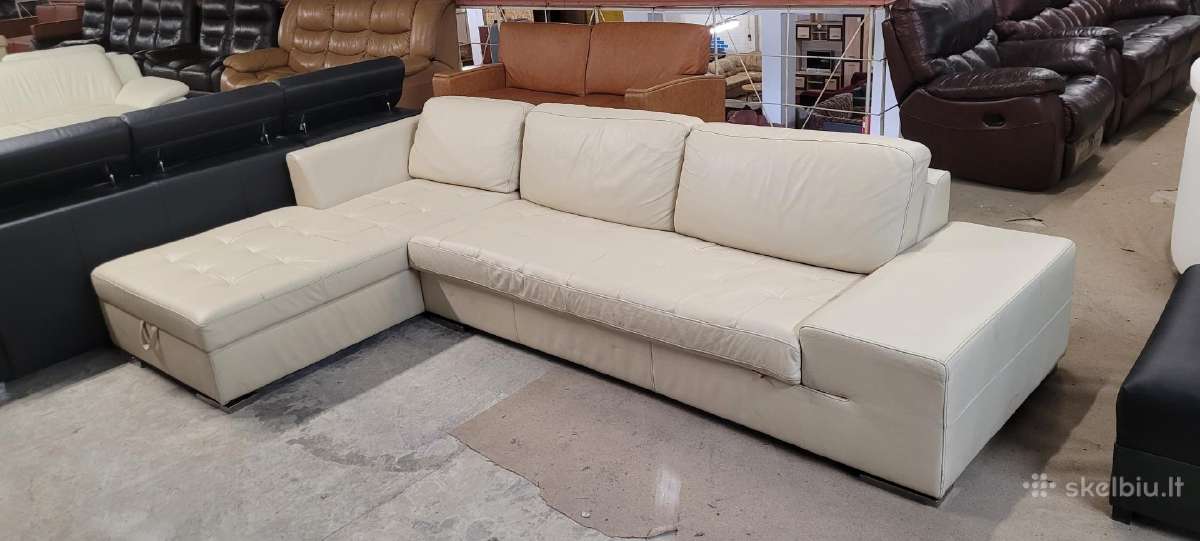 Odiniai Baldai Kampas sofa Reglainer komplektas - nuotraukos Nr. 32