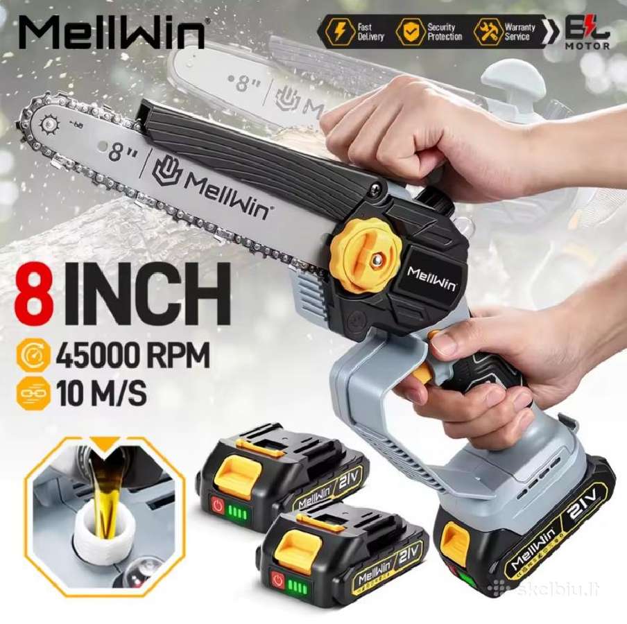 Mellwin 8" 21v bešepetėlinis variklis - nuotraukos Nr. 8