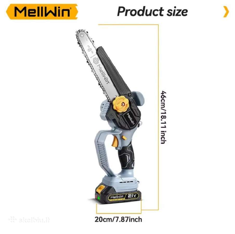Mellwin 8" 21v bešepetėlinis variklis - nuotraukos Nr. 10