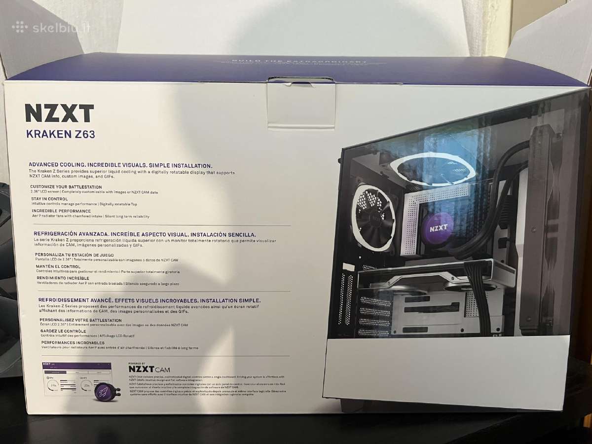 Nzxt Kraken Z63 280, juodos spalvos - nuotraukos Nr. 6