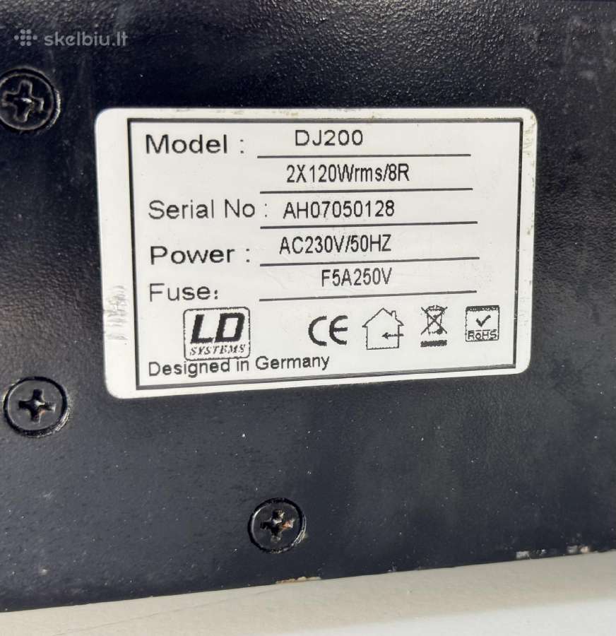 Stiprintuvas Ld Systems Dj200 - nuotraukos Nr. 9