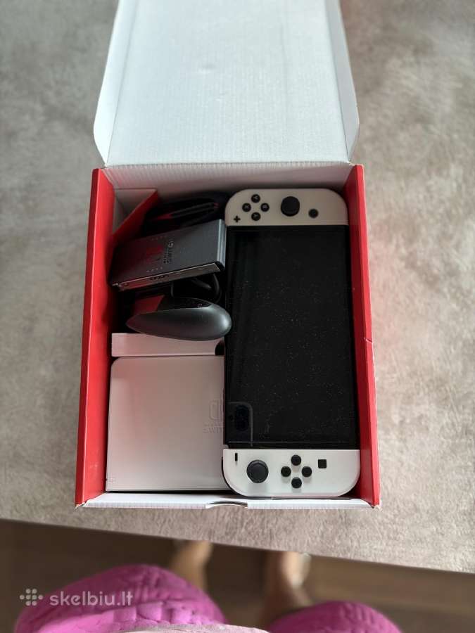 Nintendo Switch Oled baltas - nuotraukos Nr. 4