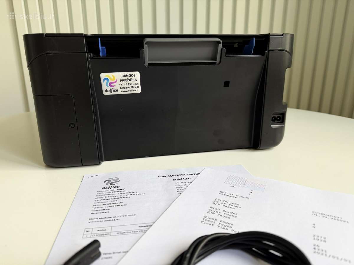 Epson L3150 – puikios būklės, su WiFi + dovana - nuotraukos Nr. 6