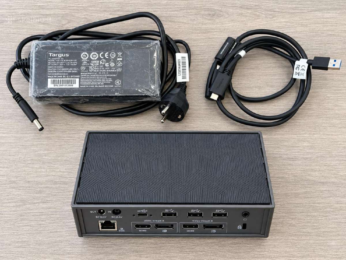 Targus Dock190 Usb-c Dual 4k 100w dokavimo stotelė - nuotraukos Nr. 3