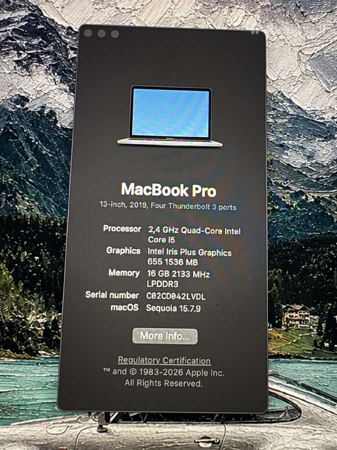 MacBook Pro 13 2019 - nuotraukos Nr. 3