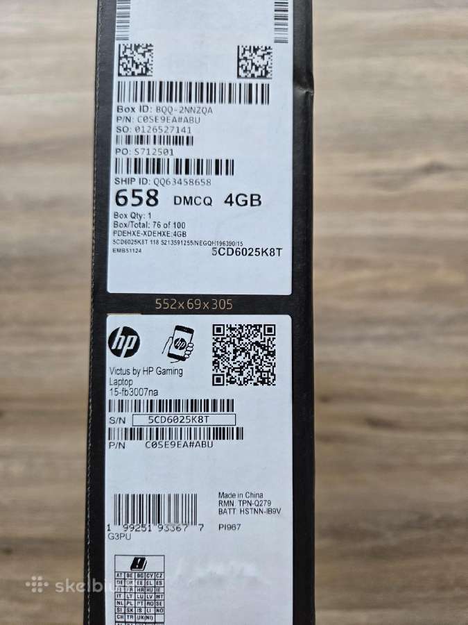 Hp Victus 15-fb3007na Amd Ryzen 7, 7445h, 512gb - nuotraukos Nr. 2