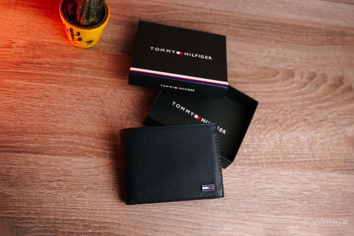 Nauja vyriška Tommy Hilfiger odinė piniginė - nuotraukos Nr. 7