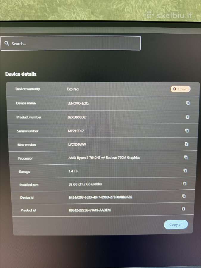 Lenovo Loq 16 gaming laptopas - nuotraukos Nr. 15