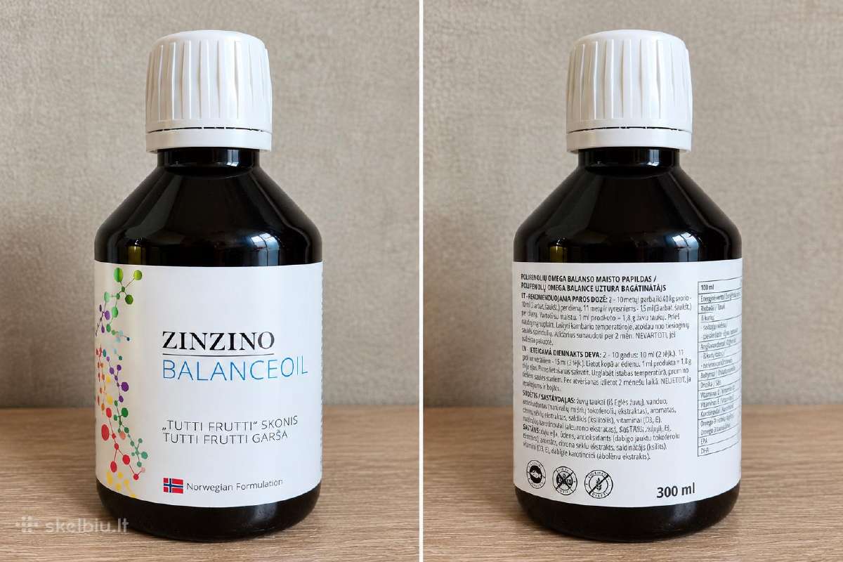 Zinzino Balanceoil 300 ml + Zinobiotic+ – nauji, n - nuotraukos Nr. 2