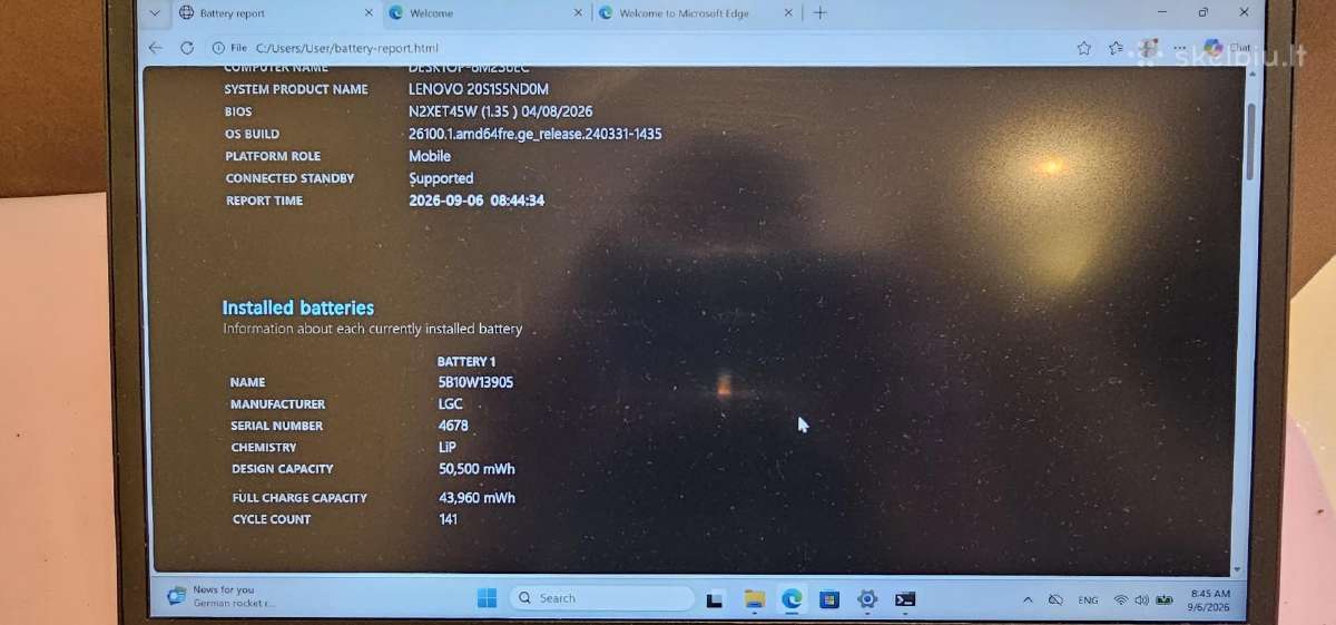Parduodamas Lenovo Thinkpad T14 Gen. 1 - nuotraukos Nr. 3