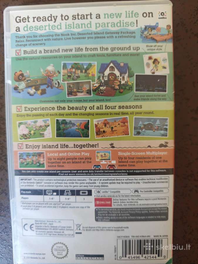 Nintendo Kompiuterinis žaidimas Animal Crossing - nuotraukos Nr. 3