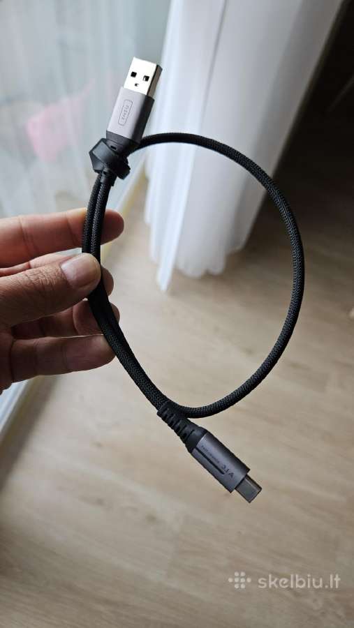 Iniu D5c nailono pynės Usb-a į Usb-c kabeliai - nuotraukos Nr. 3