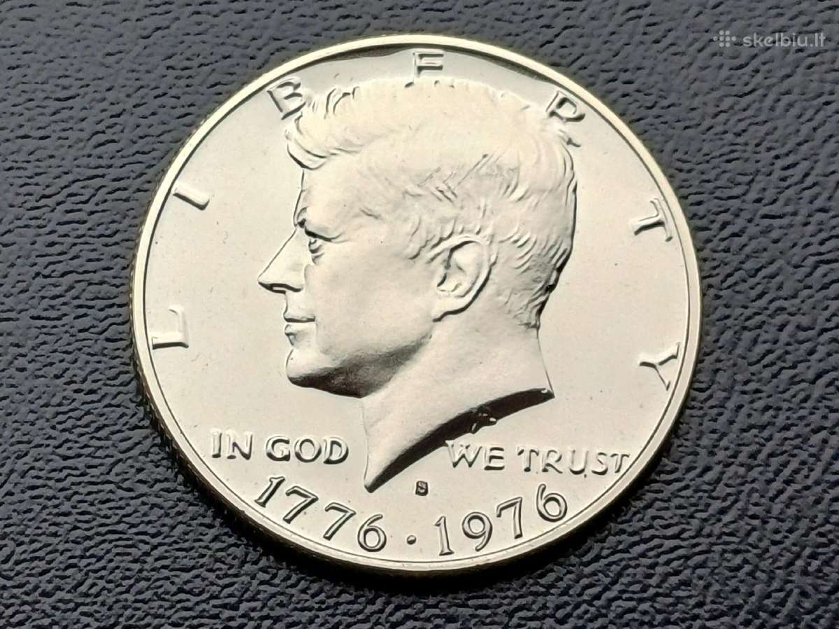 Puse dolerio 1976m. JAV sidabras proof - nuotraukos Nr. 2