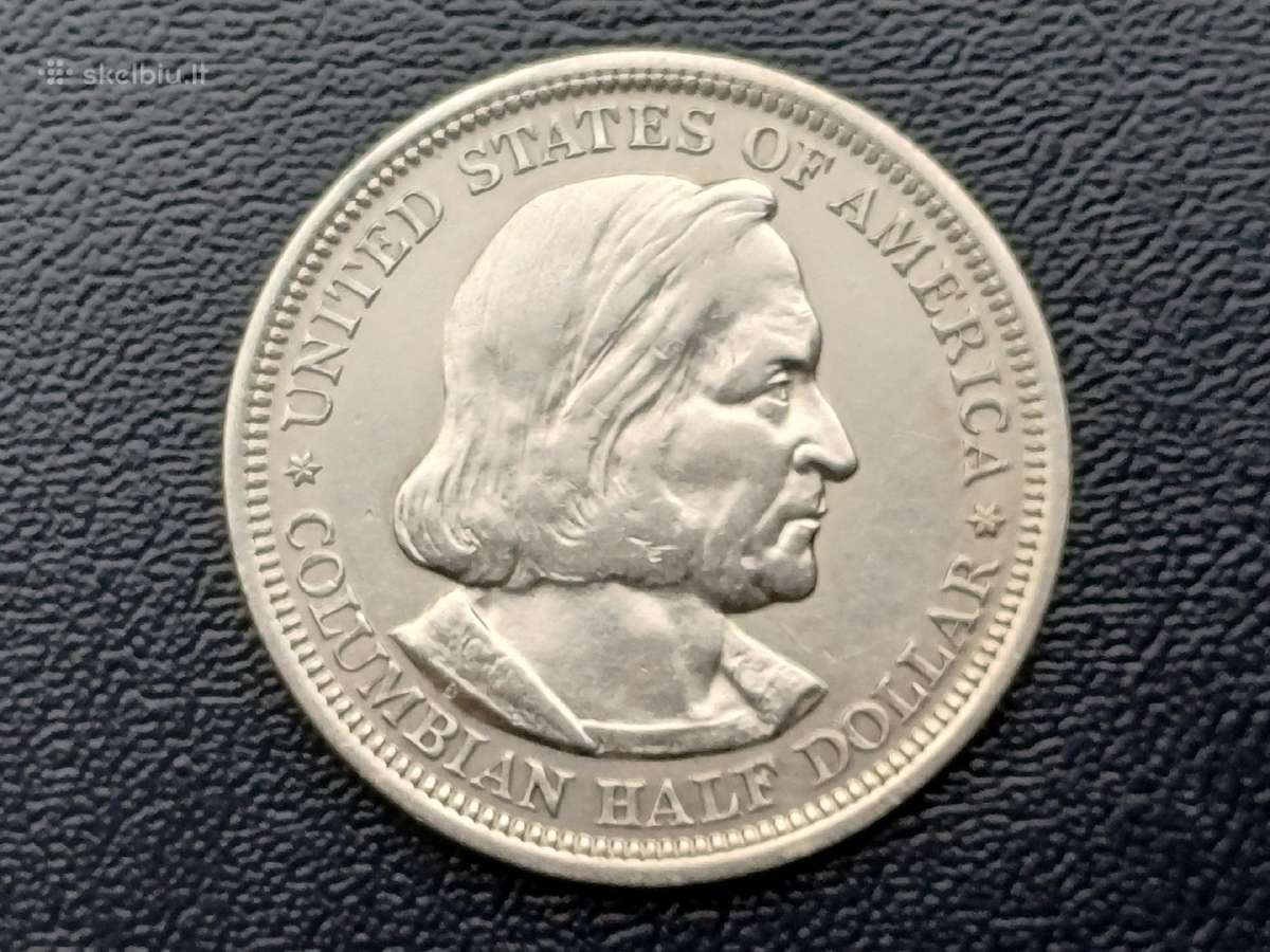 Puse dolerio 1893m. JAV sidabras - nuotraukos Nr. 2