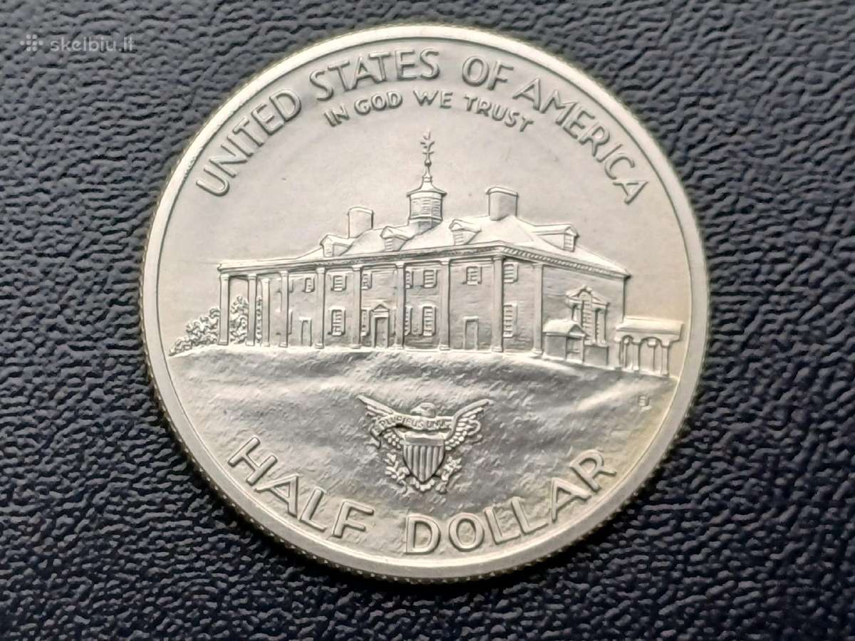 Puse dolerio 1982m. JAV sidabras unc - nuotraukos Nr. 2