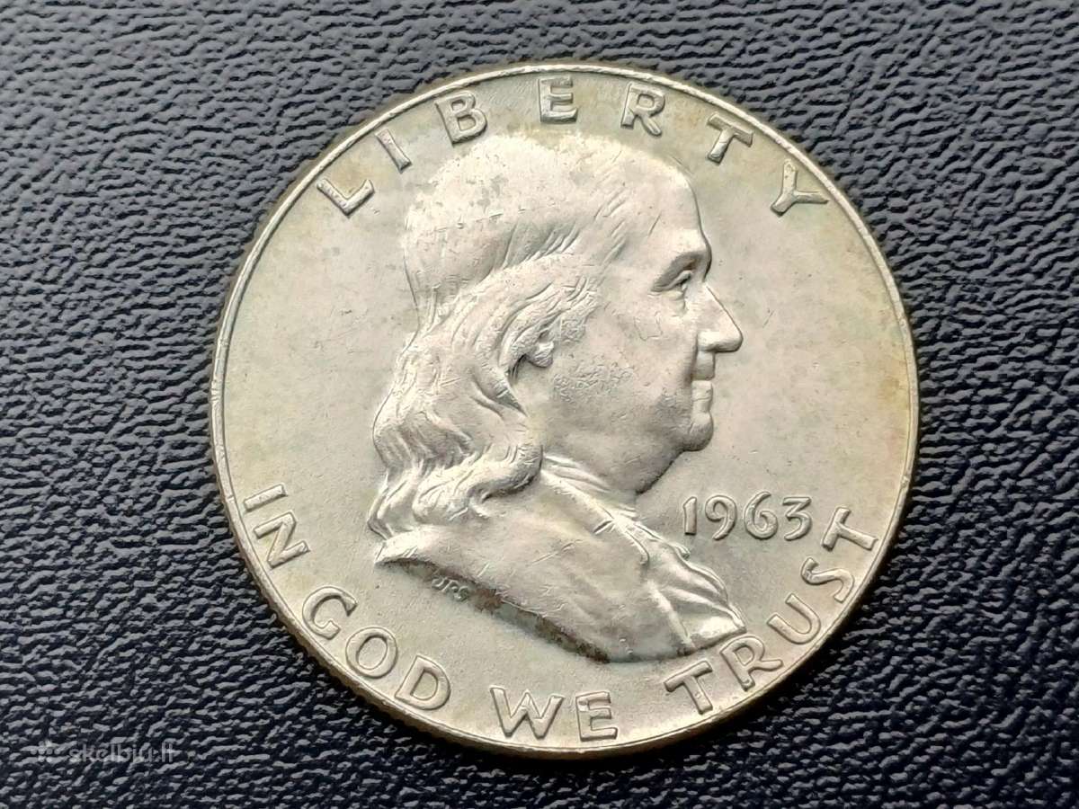Puse dolerio 1963m. JAV sidabras - nuotraukos Nr. 2