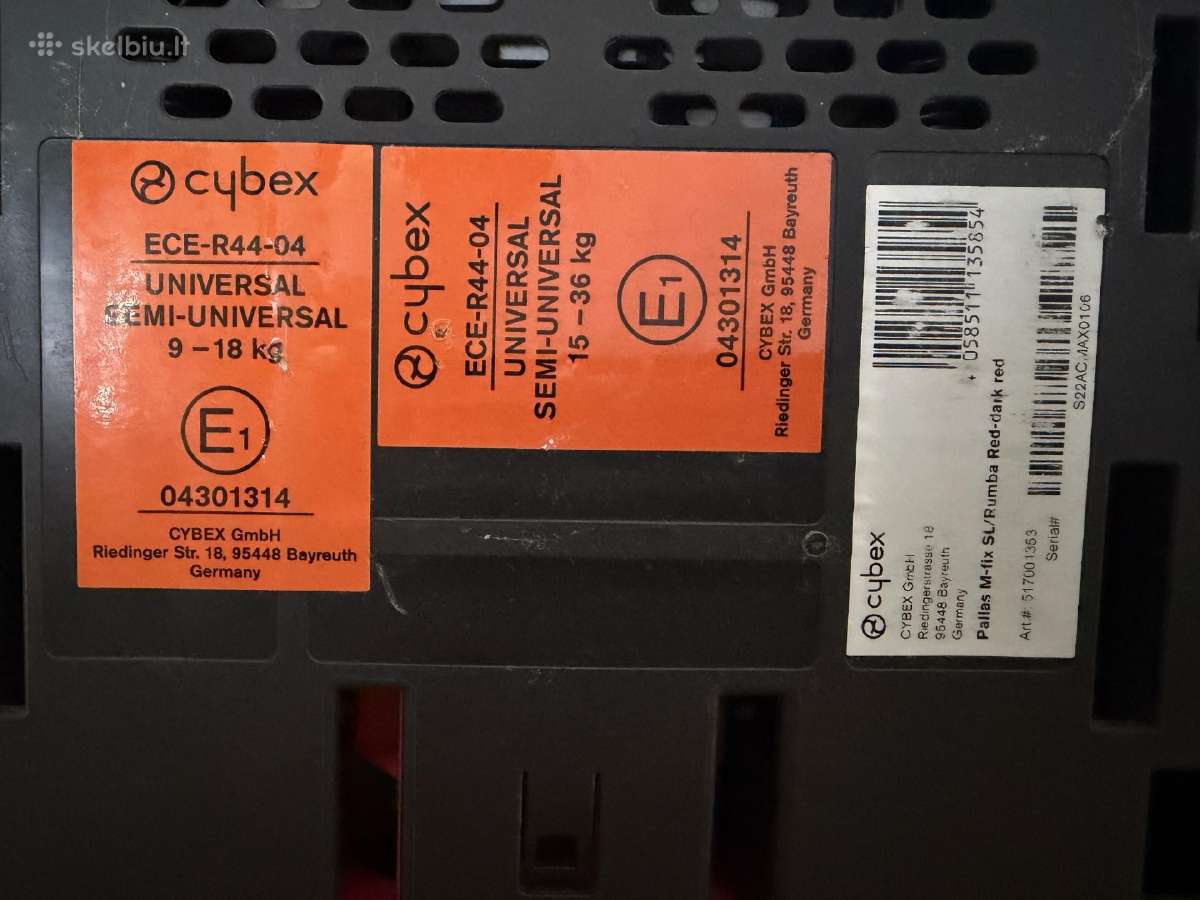 Cybex 9-36kg mažai naudota auto kėdutė - nuotraukos Nr. 5