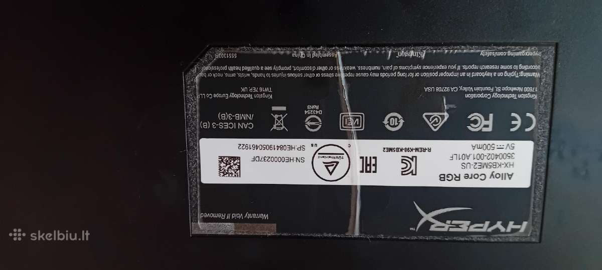 Hyperx Alloy Core Rgb - nuotraukos Nr. 4