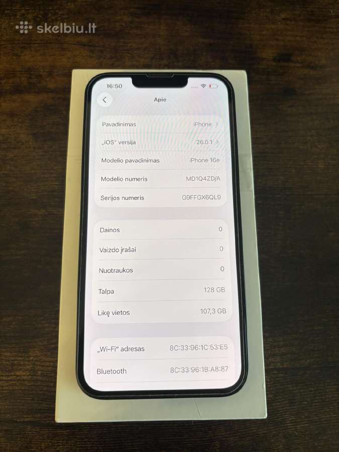 iPhone 16e - nuotraukos Nr. 4