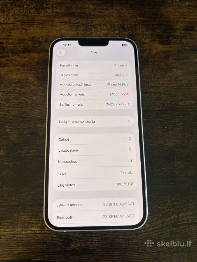 iPhone 14 Plus 128gb - nuotraukos Nr. 4