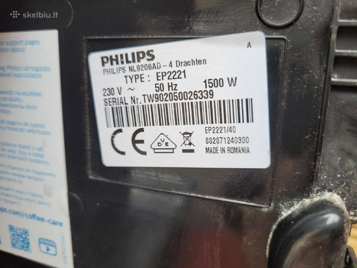 Kavos aparatas Philips Lattego Ep2221 dalims - nuotraukos Nr. 3