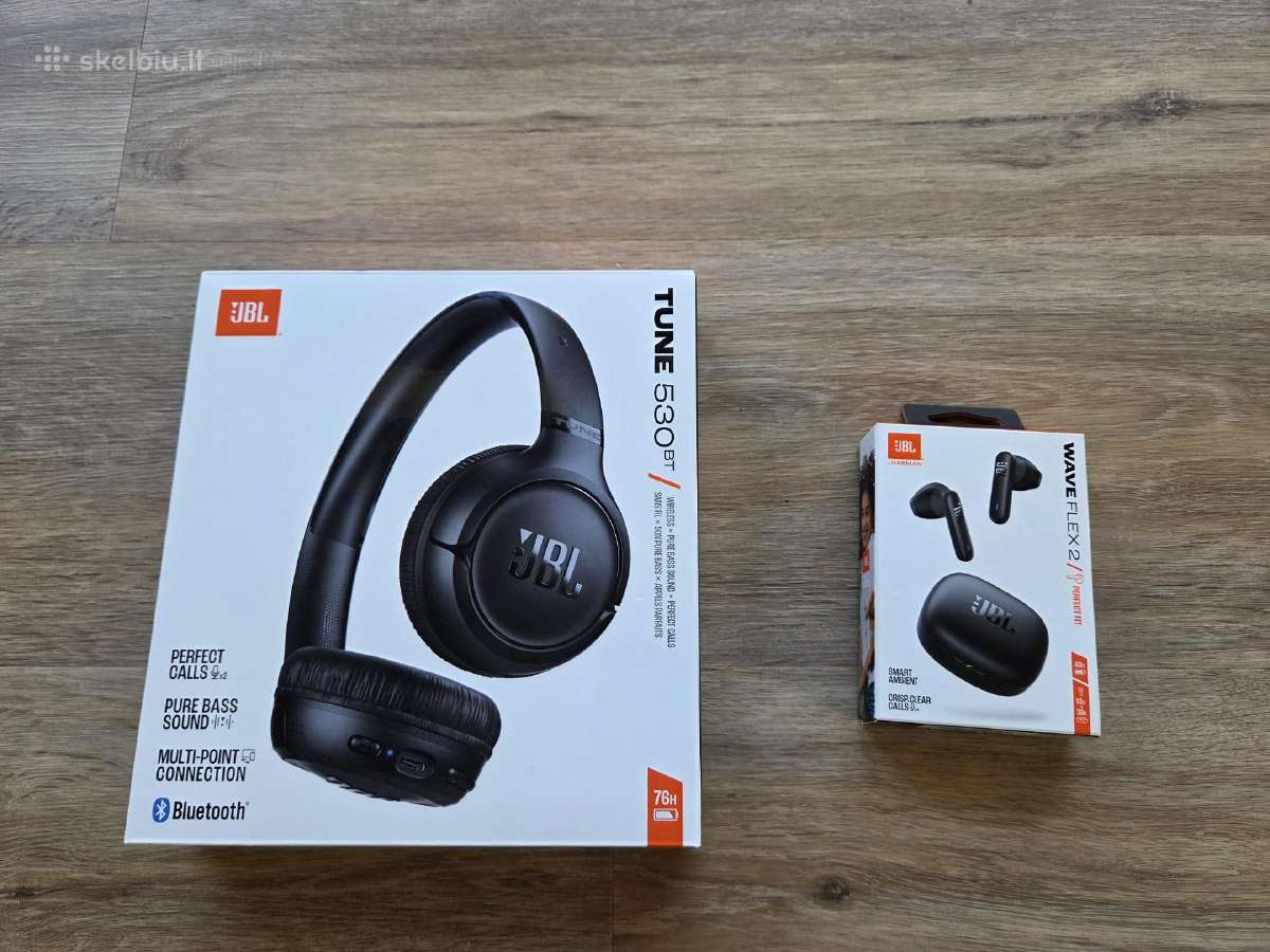 Jbl Tune 530bt / Quantum 360 / Wave Flex 2 Ausinės - nuotraukos Nr. 2