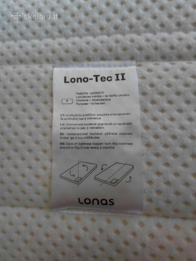 Lonas antčiužinis 160x200 - nuotraukos Nr. 2