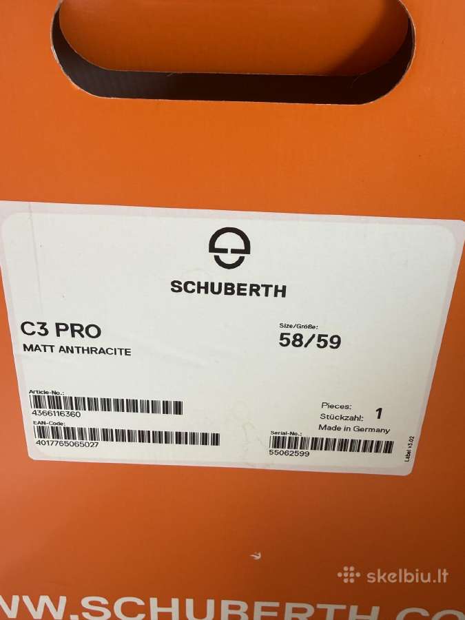Schubert C3 Pro šalmas - nuotraukos Nr. 8