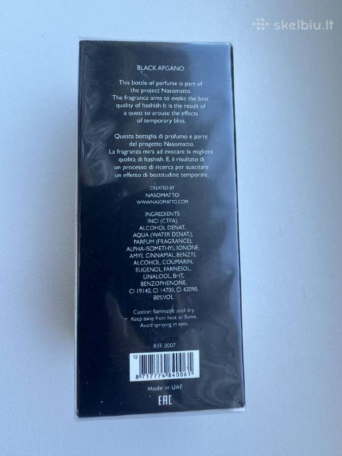Naujas Black Afgano Nasomatto 25 ml-32 eur - nuotraukos Nr. 4