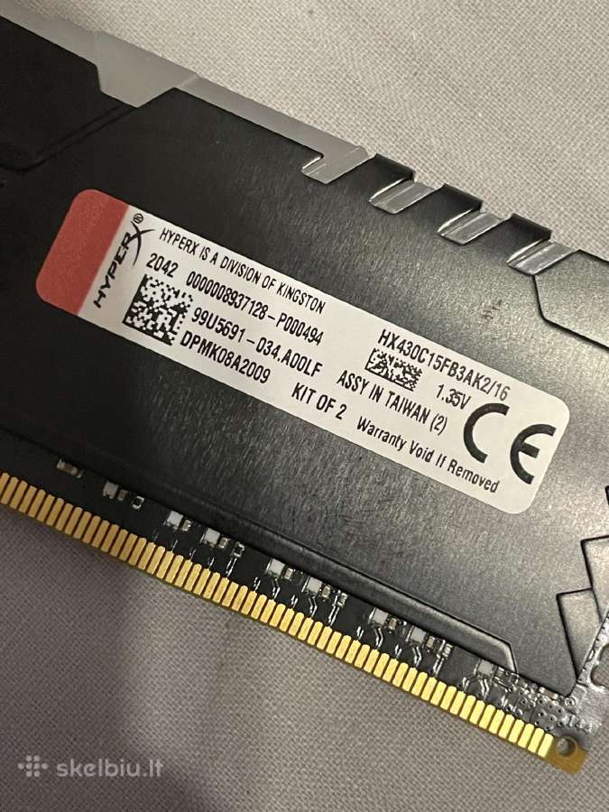 Kingston Hyperx Fury Rgb 16gb 3000mhz - nuotraukos Nr. 5