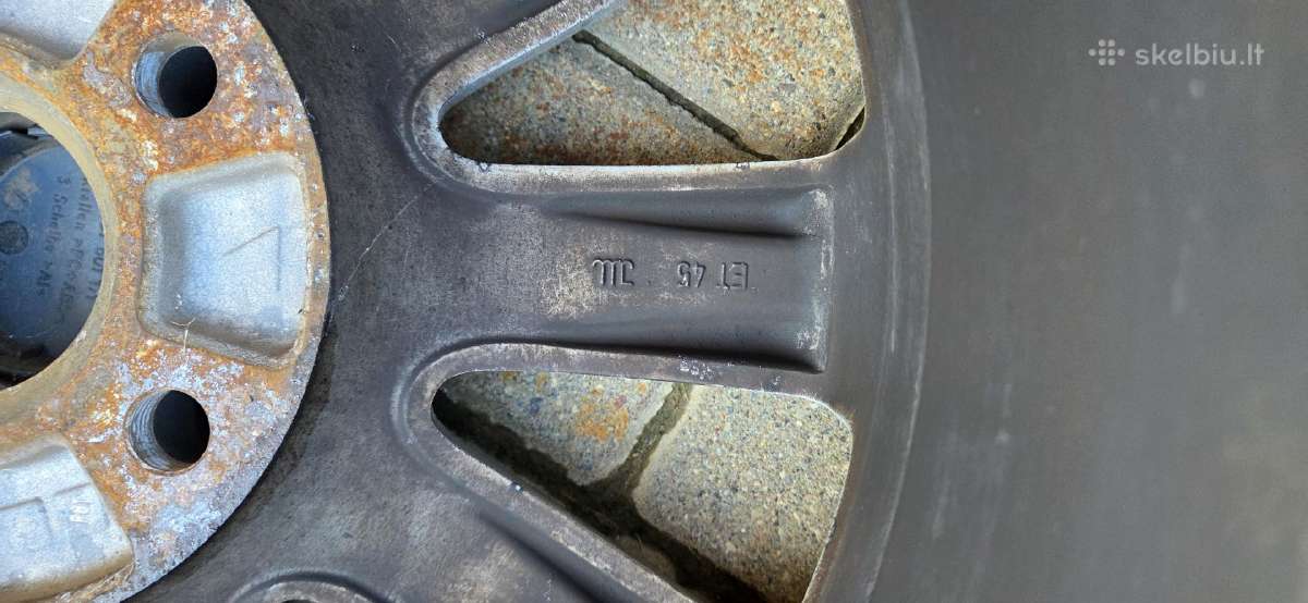 VW, 5x112, Borbet R16, 7j16h2, Et45 +205/55, 5mm - nuotraukos Nr. 5