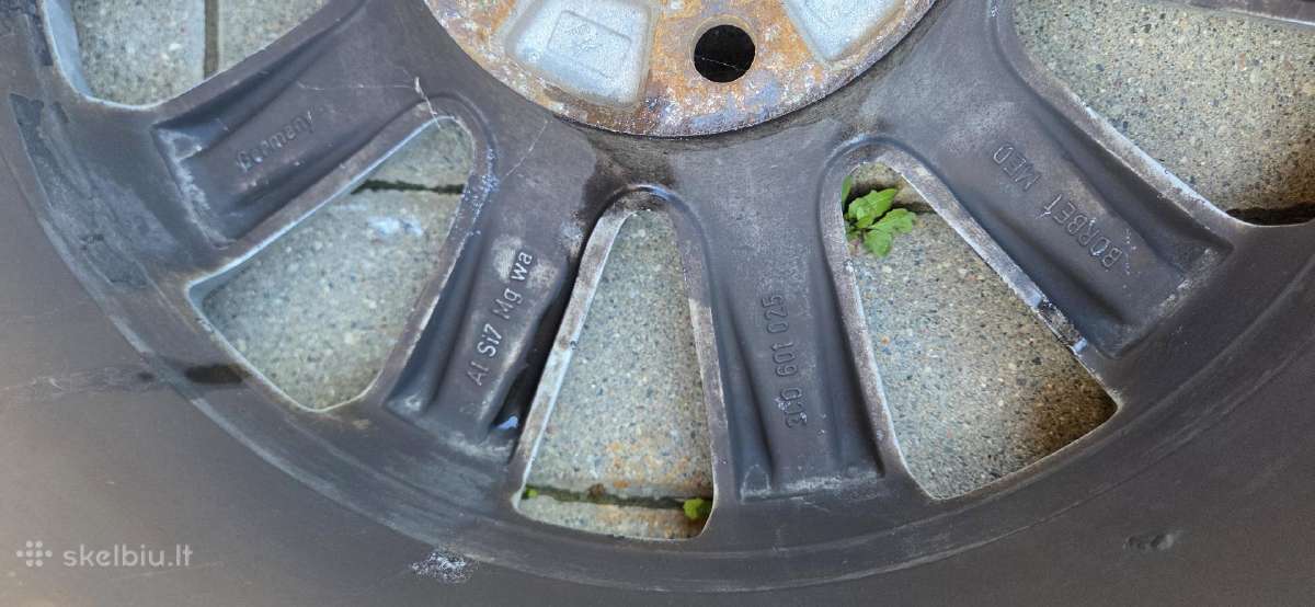 VW, 5x112, Borbet R16, 7j16h2, Et45 +205/55, 5mm - nuotraukos Nr. 8