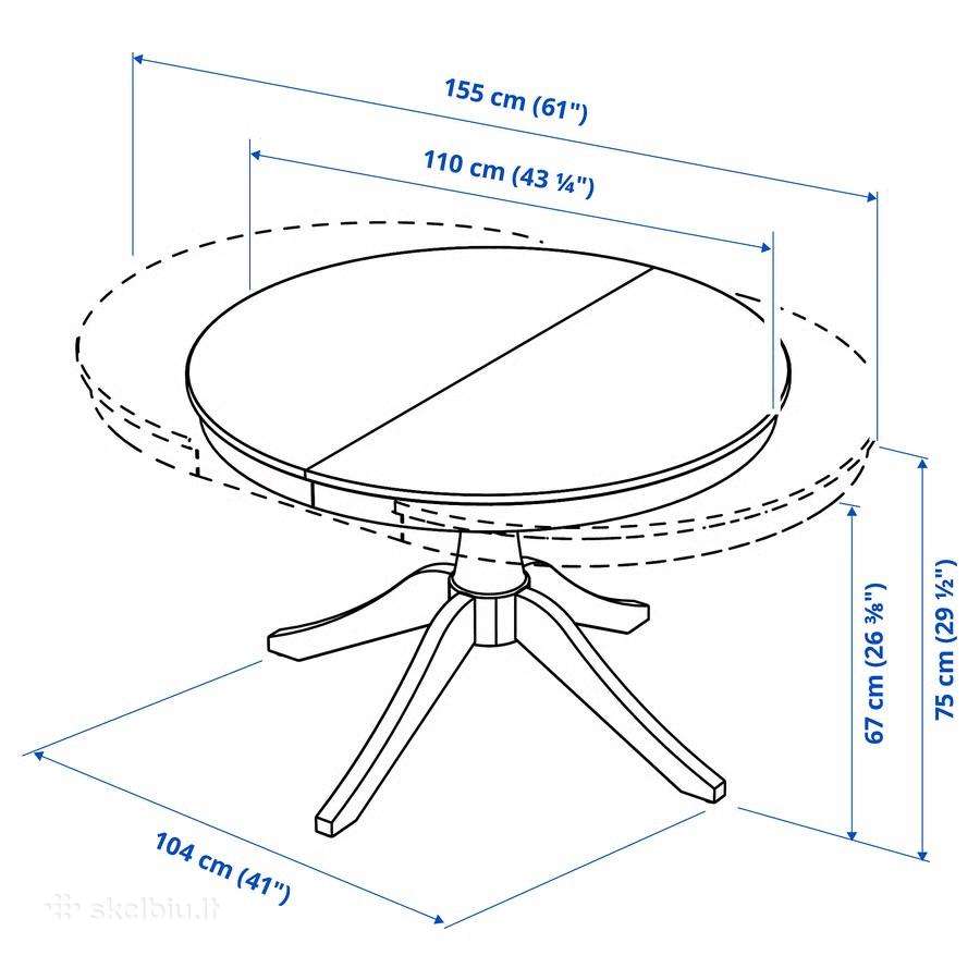 Ikea stalas su kėdėmis - nuotraukos Nr. 7