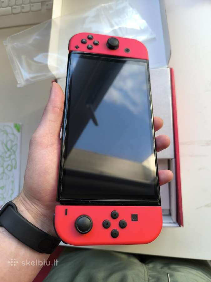 Atrištas Nintendo Switch Oled 256gb Mario Red - nuotraukos Nr. 11