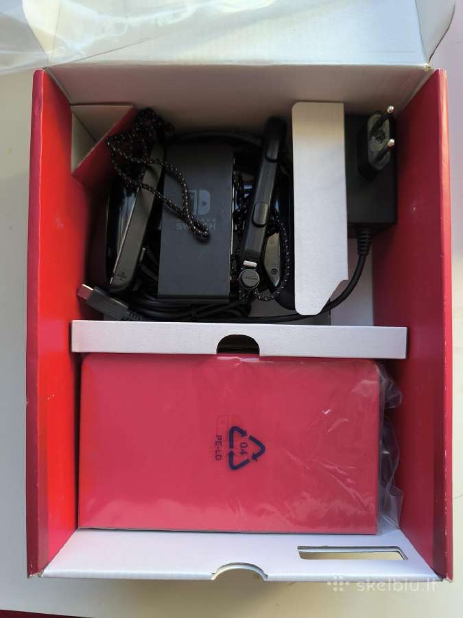 Atrištas Nintendo Switch Oled 256gb Mario Red - nuotraukos Nr. 7