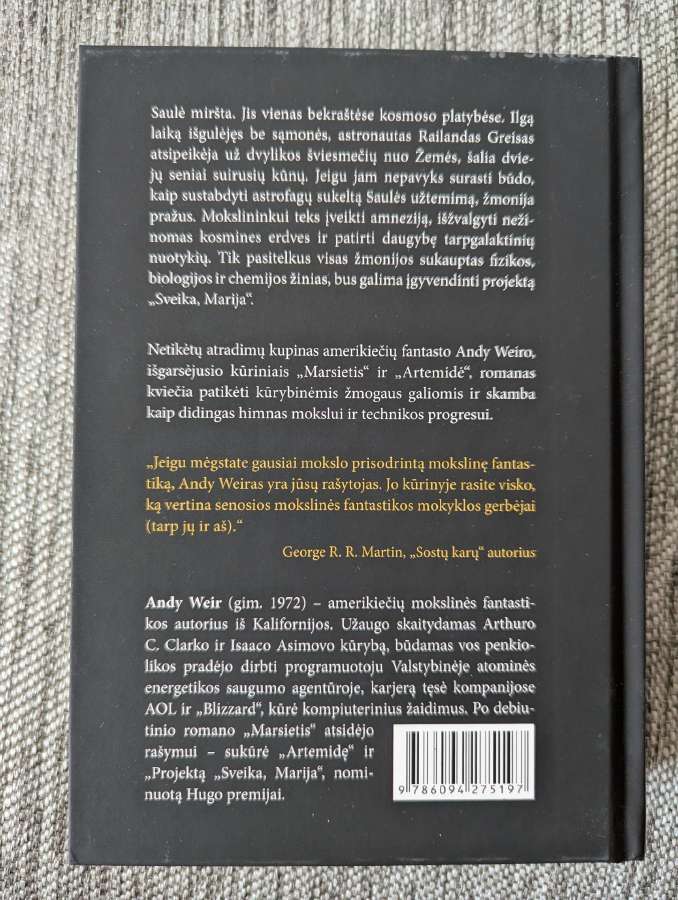 Knyga "Projektas Sveika Marija" - nuotraukos Nr. 2