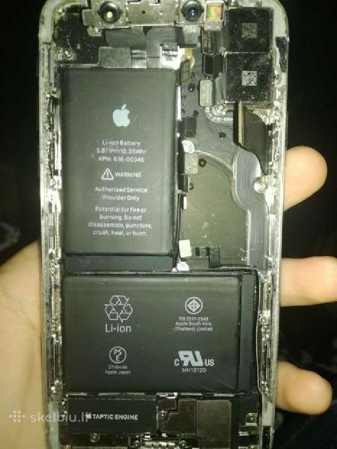 iPhone X dalimis (be ekrano, stiklas sudužęs) - nuotraukos Nr. 2